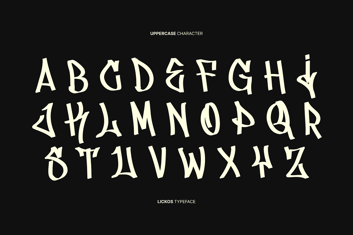 Lickos Graffiti Typeface, a Handwritten Font by Fitrah Type (Photo 2 of 11)