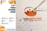 Yoga Studio Logo, a Branding & Logo Template by Shocky Design Studio (Thumbnail 1 of 8)