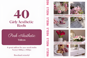 Pink Soft Girl Reels Pack, a Marketing Template by Ink Gallery