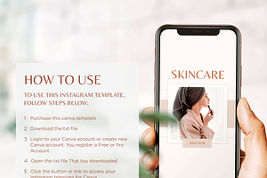 Instagram Cosmetic Template Canva