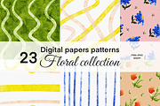 Abstract Floral Watercolor Texture, a Texture Graphic by KlymchukArtworks (Thumbnail 1 of 11)