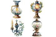 Vintage Lantern & Candle Clipart PNG, an Illustration by Pixels.Craft (Thumbnail 7 of 8)