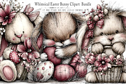 Whimsica Easter Bunny Clipart Bundle, an Illustration by GatewayDesign (Thumbnail 1 of 3)