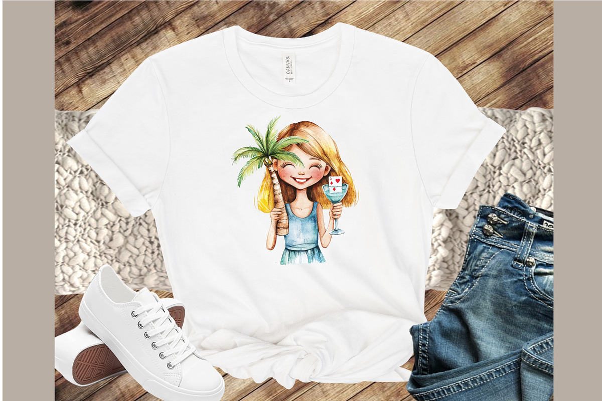 Las Vegas Girls Summer Clipart, an Illustration by Sublimation Artist (Photo 4 of 6)