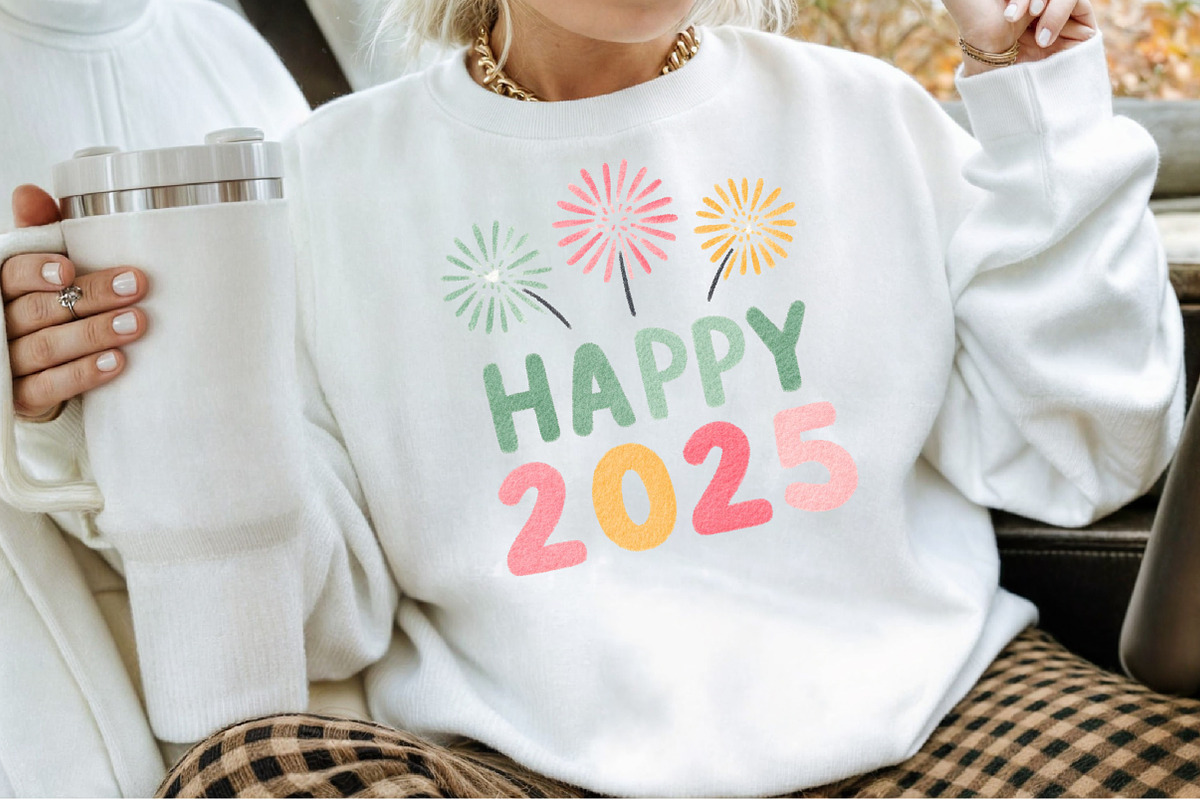 Happy New Year Fireworks Clipart Bun, an Illustration by Sublimation Artist (Photo 4 of 6)