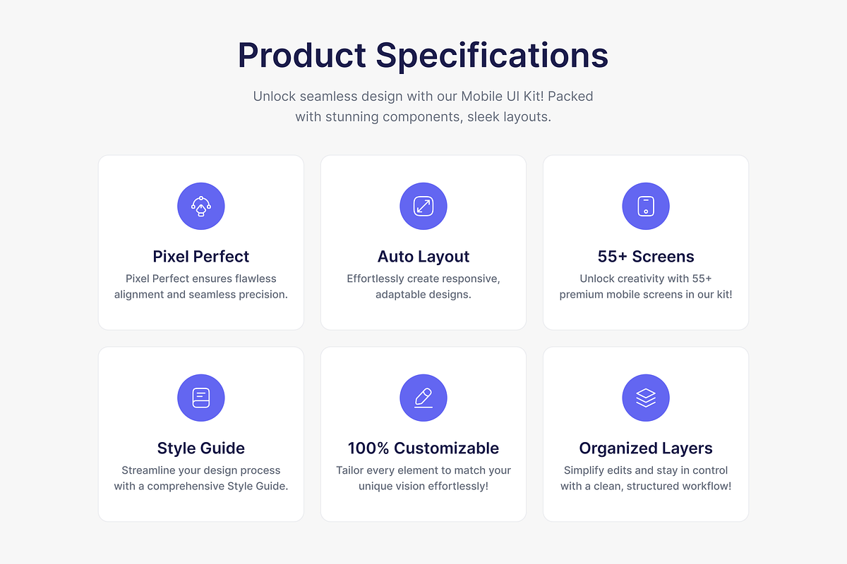 TaskWhiz Planning App UI Kit preview 2