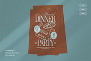 Dinner Party - Flyer, a Brochure Template by Izdihaar_Studio (Thumbnail 1 of 3)