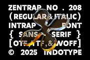 Zentrap - Modern Inktrap Sans Serif, a Sans Serif Font by Indotype Foundry (Thumbnail 5 of 10)