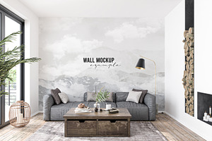 Wall Mockup & Wallpaper Mockup