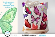 Colorful Butterfly Clipart Bundle, an Animal Illustration by SLS Lines (Thumbnail 2 of 11)
