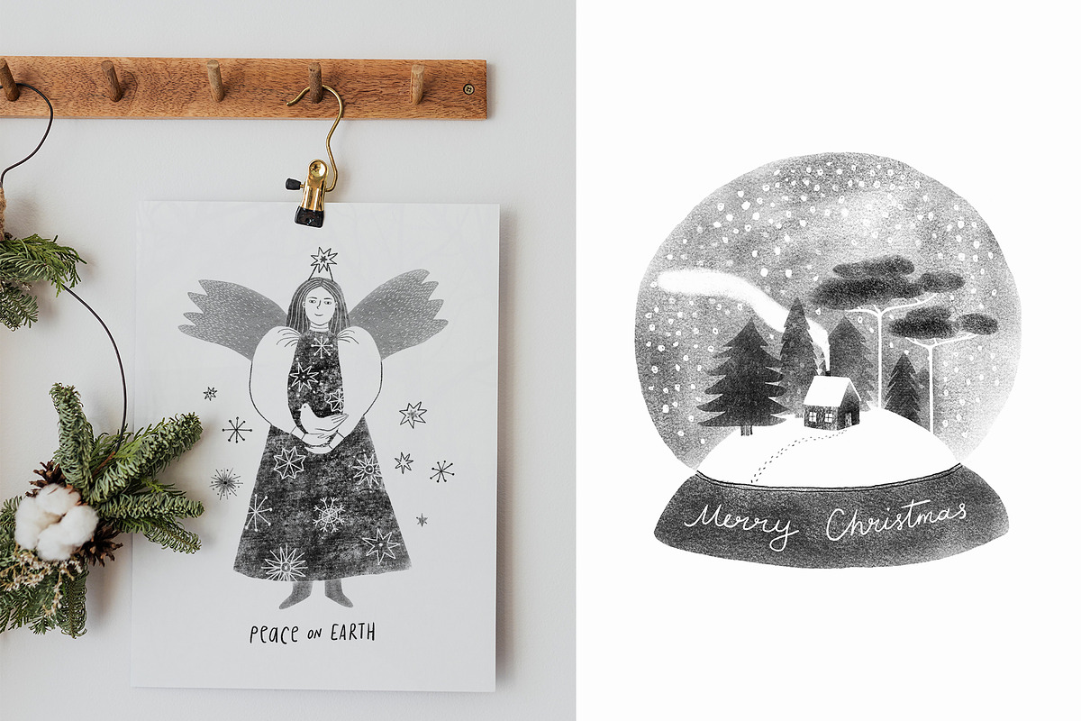 Time to Miracles. Graphic Christmas, a Seasonal Illustration by Annakniaz (Photo 8 of 13)