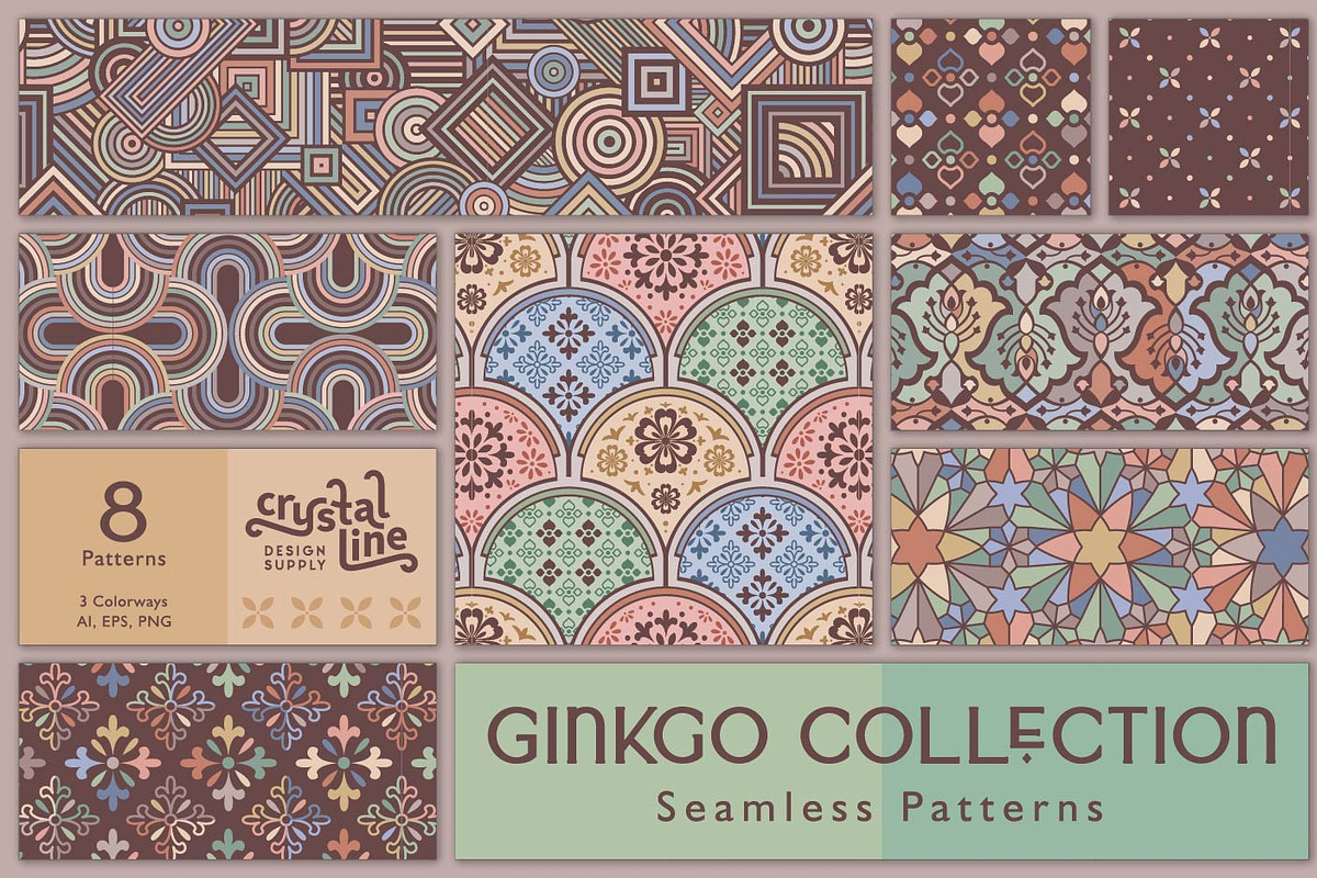 Ginkgo Collection, a Pattern Graphic by Crystal Line (Photo 1 of 7)