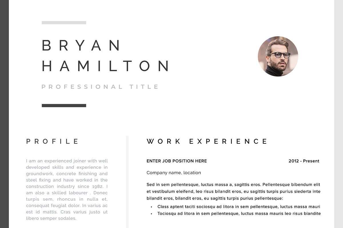 Resume Template 1, 2 page | Hamburg, a Resume Template by Resume Angels (Photo 3 of 9)