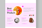 Fashion Landing Page Layout, a Landing Page Template by CreativeShaper (Thumbnail 4 of 6)