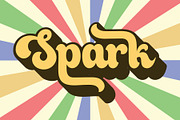 Monkey Script - Groovy Retro Font, a Script Font by Airotype (Thumbnail 4 of 14)