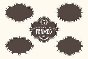Vintage Frames & Badges Set 2
