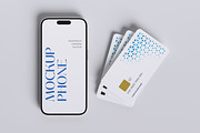 Phone with Credit Card Mockup, a Card Template by graphicstory (Thumbnail 3 of 9)