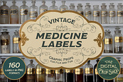 Vintage Medicine Labels Ephemera, an Object Graphic by The Digital Prop Shop (Thumbnail 1 of 8)