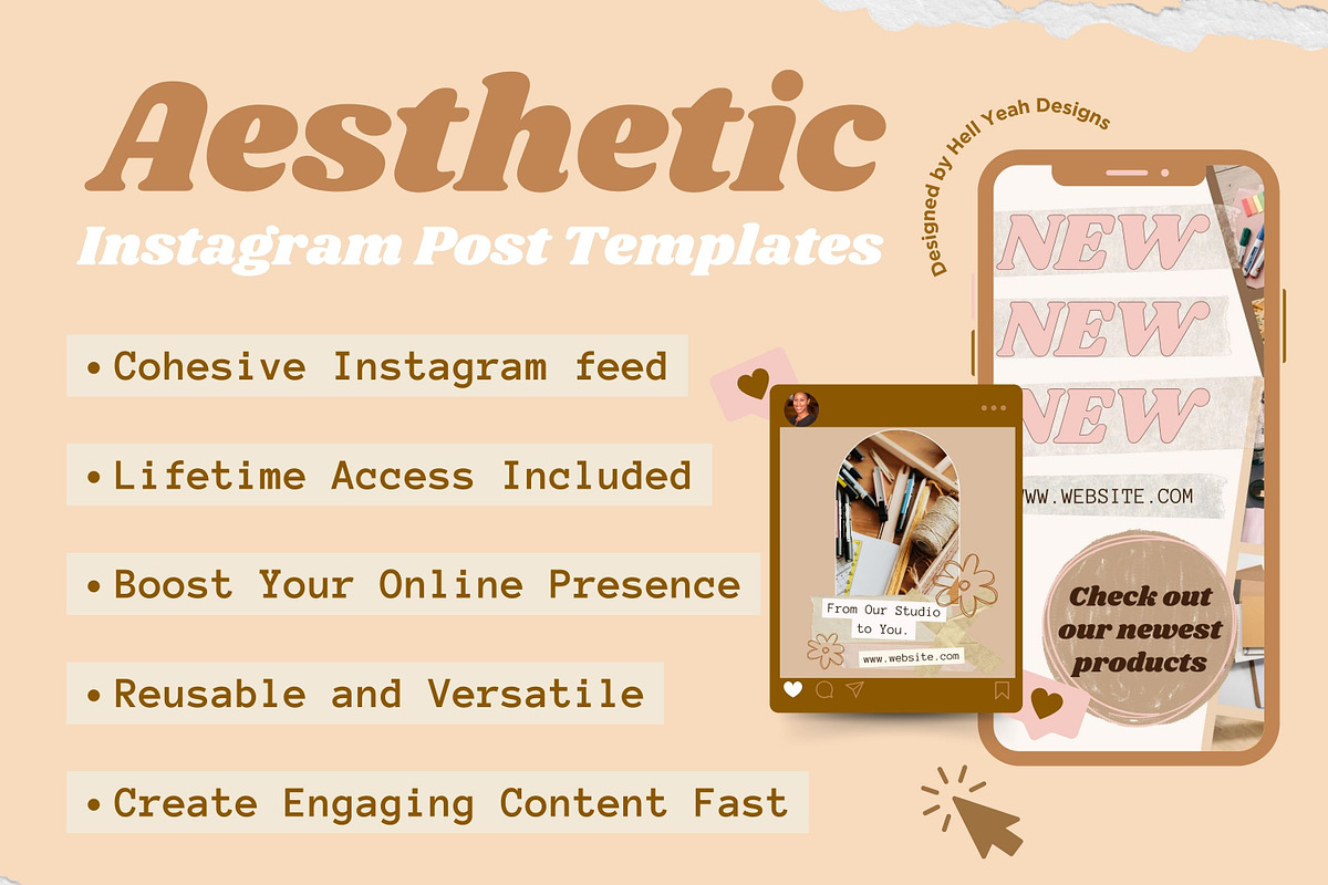 Retro Collage Canva Instagram Posts preview 4
