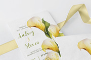 Wedding Template Bundle Calla Lilies, an Invitation Template by MarryMeMoments (Thumbnail 2 of 8)