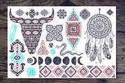 Bohemian style American Indian icons, a Decorative Illustration by Transia (Thumbnail 2 of 3)