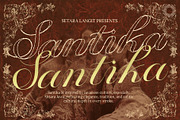 Santika - Javanese Cultural Script, a Script Font by Setara Langit CreativeStd (Thumbnail 1 of 9)