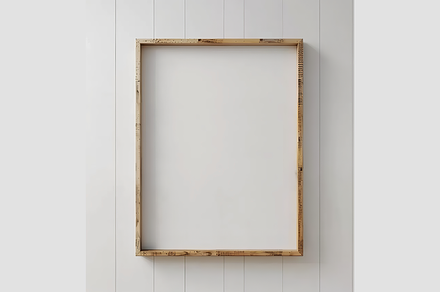 Close-Up Mockup of Poster Frame, an Architecture Photo by GFXCity