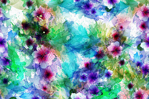 splash color flower backgrounds