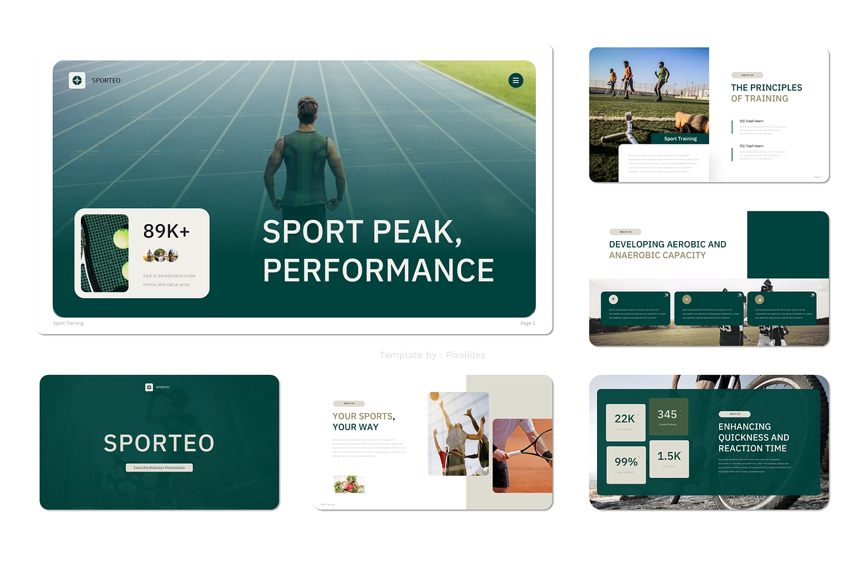 Sports Training PowerPoint, a Presentation Template by Pixslides (Photo 2 of 3)