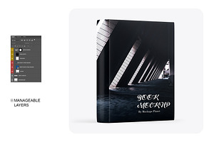 Matte Hardcover Book Mockup