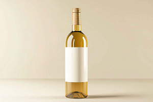 Empty Wine bottle mockup, an Advertising Mockup by VetalStock