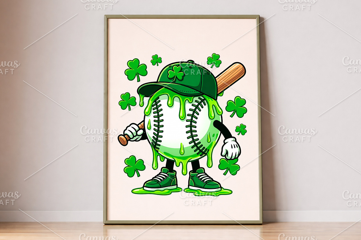 St. Patrick’s Day Baseball PNG, an Illustration by Canvas Craft (Photo 6 of 6)
