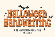 Halloween Handwriting, a Handwritten Font by Keithzo (Thumbnail 1 of 6)