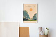 Yosemite Valley - Wall art, an Illustration by Zakazis (Thumbnail 2 of 2)