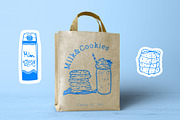 Milk & Cookies lineart, a Food Illustration by Carpet Tapete Pretzel (Thumbnail 3 of 5)