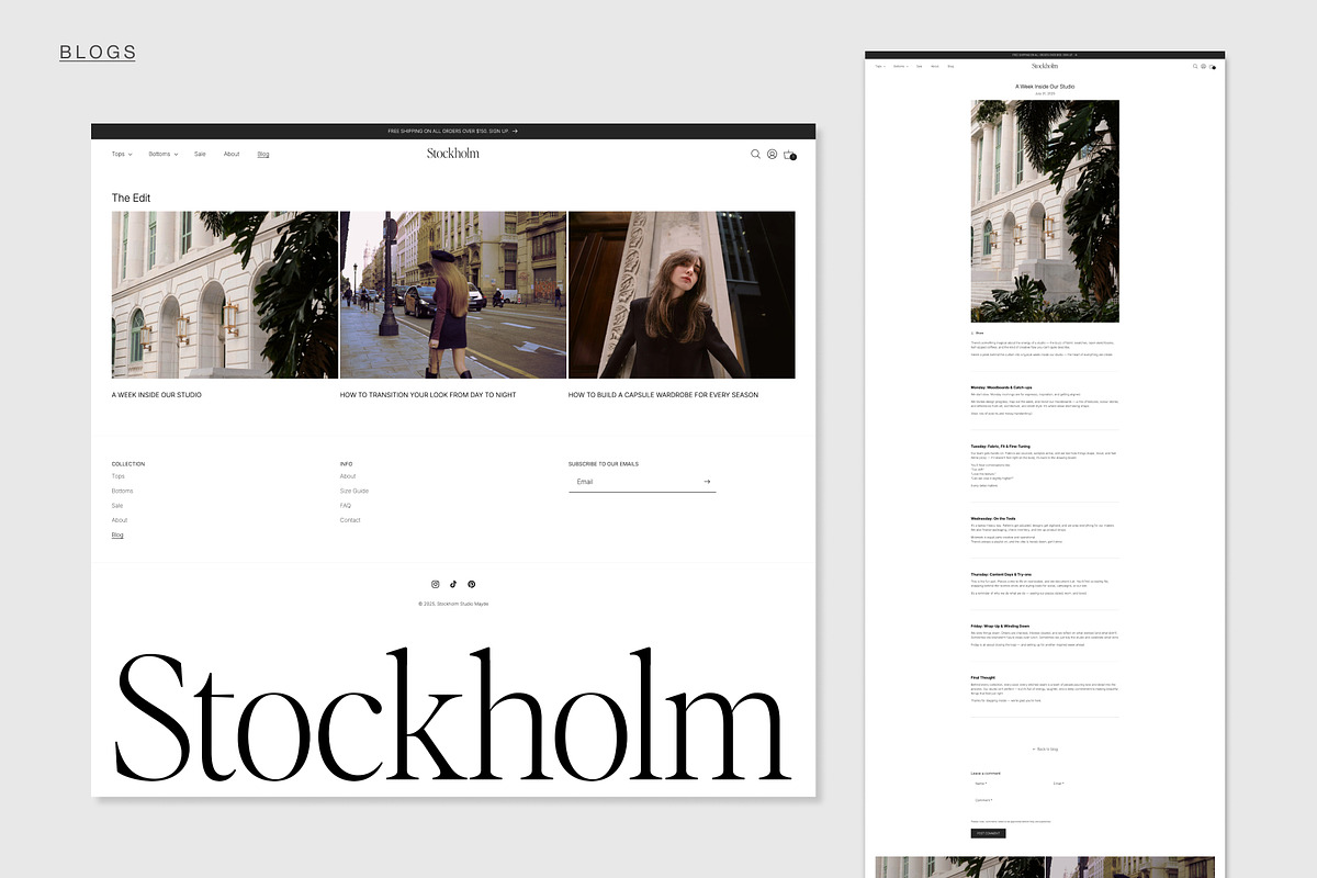 STOCKHOLM | Shopify Theme preview 8