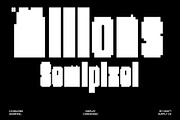 CS Milions Semipixel, a Sans Serif Font by Craft Supply Co. (Thumbnail 1 of 8)