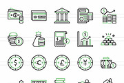 50 Currency Green & Black Icons, an Icon by IconBunny (Thumbnail 2 of 2)