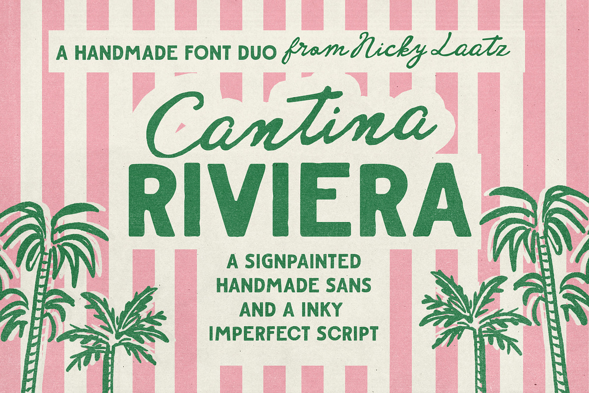 Cantina Riviera Font Duo, a Handwritten Font by Nicky Laatz (Photo 1 of 24)