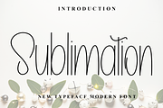 03 Sublimation, a Sans Serif Font by InermediaSTUDIO (Thumbnail 1 of 8)