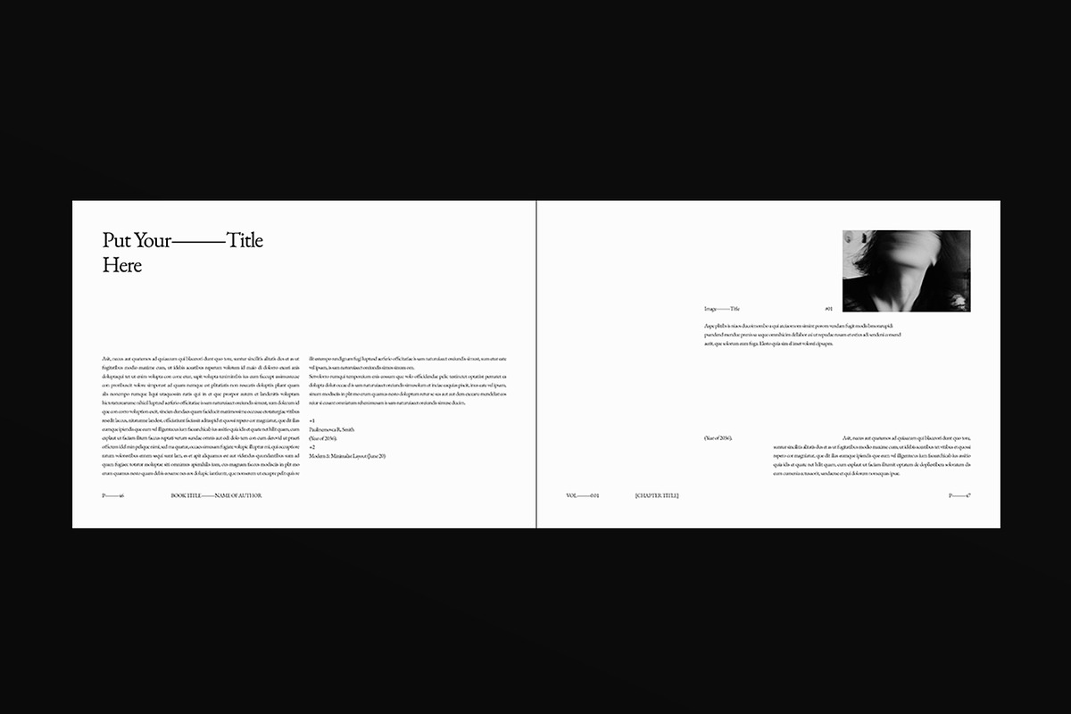 Book Title Layout Design Landscape, a Brochure Template by DesignCrest (Photo 18 of 22)