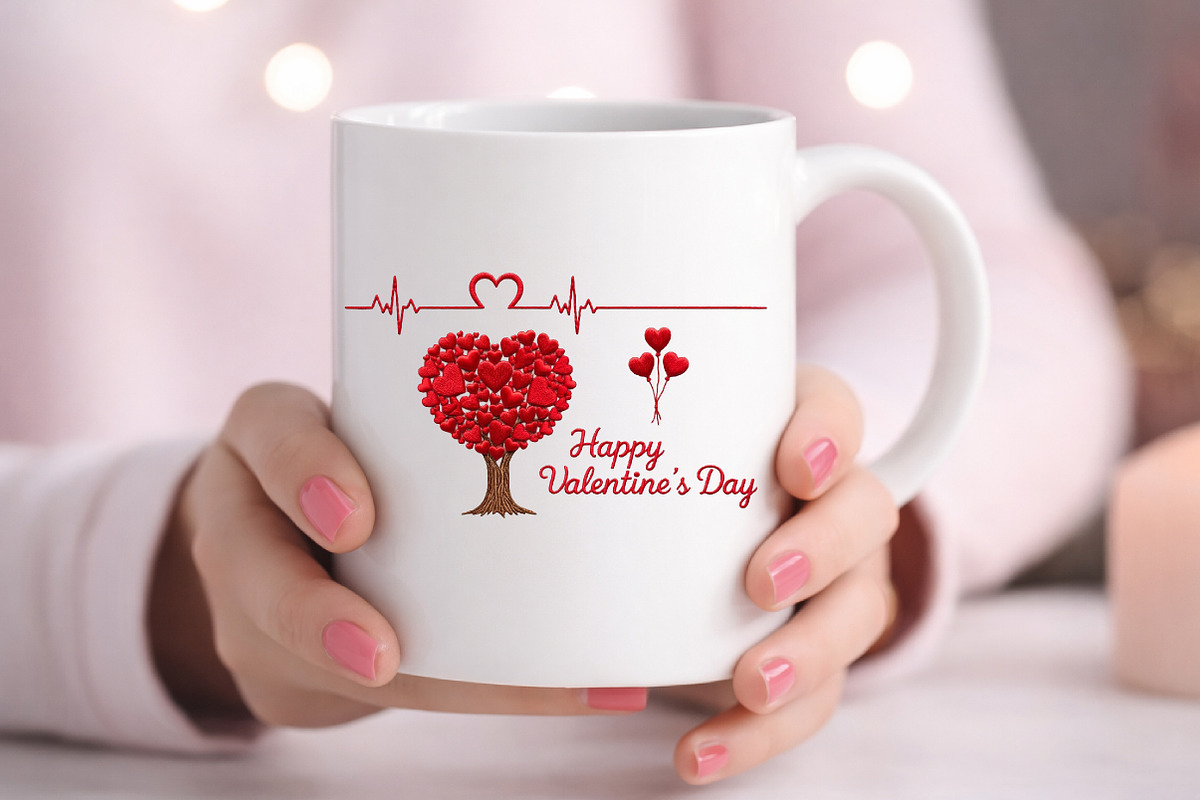 Happy Valentine’s Day Patch PNG, an Illustration by DreamArtGraphic (Photo 4 of 4)