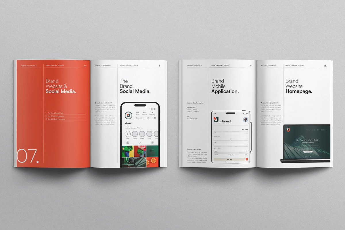 Brand Guidelines Template, a Brochure Template by DesignCrest (Photo 8 of 18)
