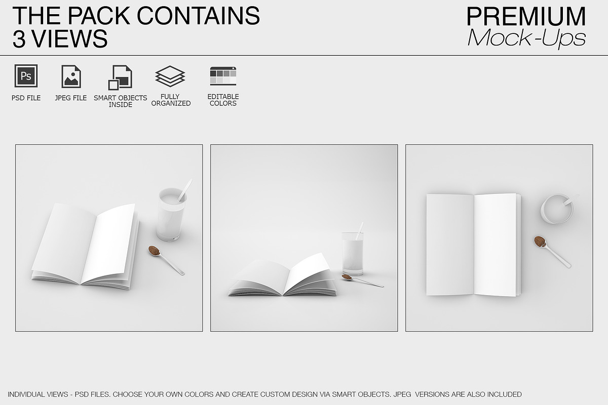 Food & Drink Menu Mockup Set, a Product Mockup by mock-ups (Photo 2 of 8)