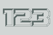 Chiseled Initials - Sans Serif Font, a Sans Serif Font by GG Design (Thumbnail 7 of 11)