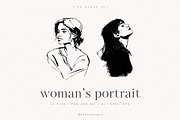 Woman's Portrait I, a Person Illustration by PeDe Designs (Thumbnail 1 of 6)