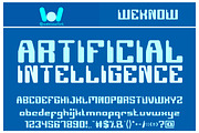 Computer Robot font, a Font by weknow (Thumbnail 1 of 5)