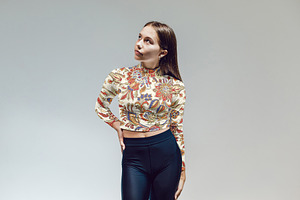 Stretching Longsleeve Mock-Up Set, a Product Mockup by PSD Market
