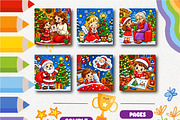 Christmas Feelings Coloring Book, a Seasonal Illustration by Design Zone (Thumbnail 2 of 5)