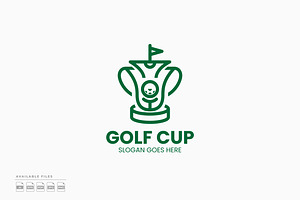 Golf Cup Logo, a Branding & Logo Template by Zeer Graphic